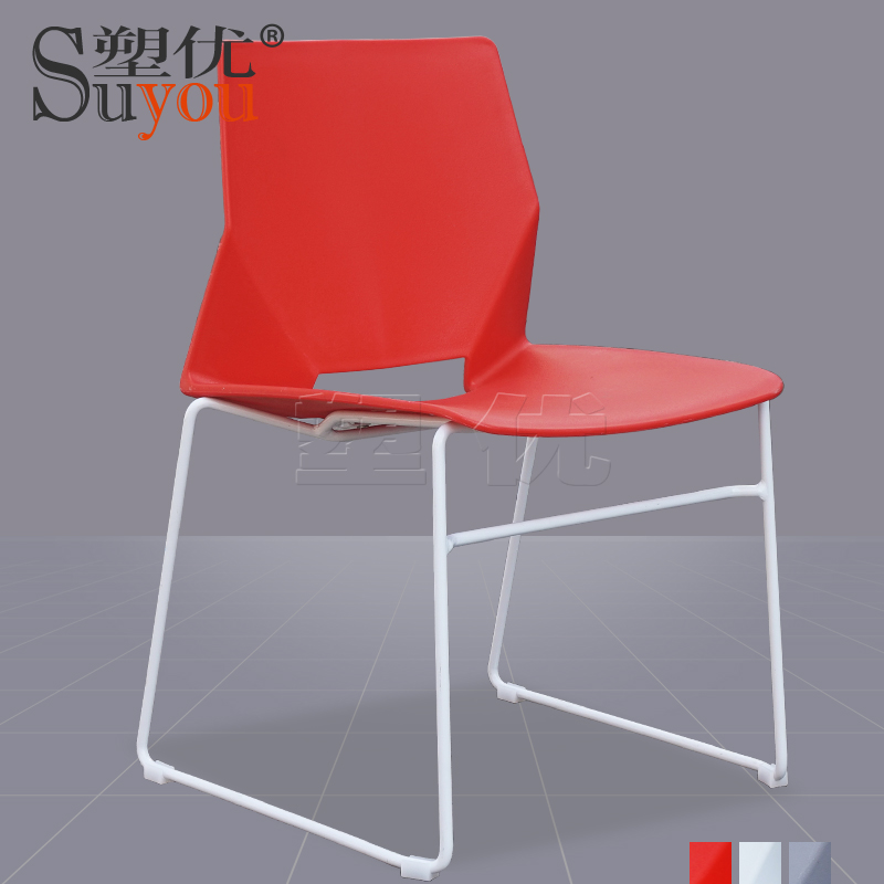 个性会客椅子时尚休闲椅线条现代会议室座椅茶餐厅椅 33054弓