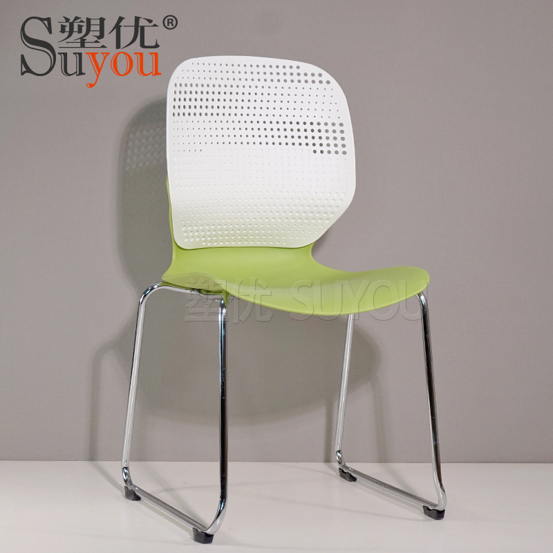 翻转小桌板员工培训椅 学生听课椅 可堆叠